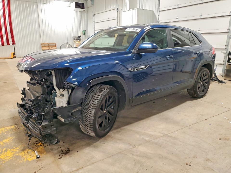 2023 Volkswagen Atlas cross sport VIN 1V2HE2CA0PC203160 COPART salvage auction — FRONT END, MN - CERT OF TITLE-SALVAGE, sold $6,600 on 2026-07-09 (photo 1)