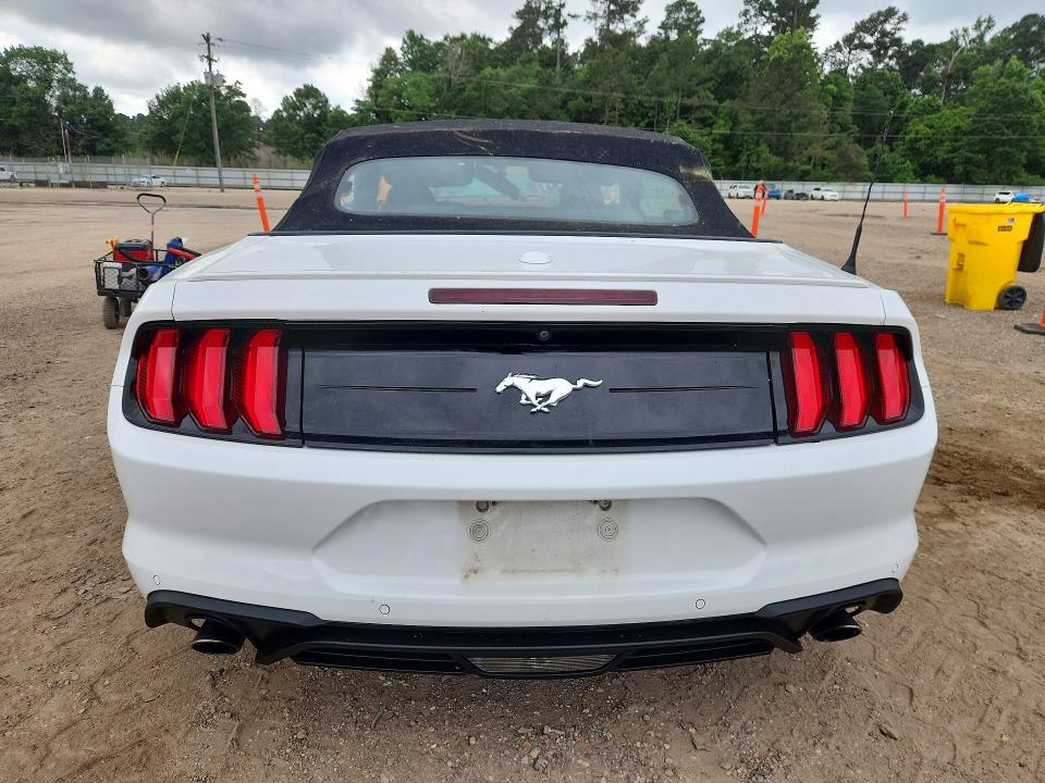 2019 Ford Mustang VIN 1FATP8UHXK5181689 COPART salvage auction — ROOF, Tx - Salvage Vehicle Title, sold $7,500 on 2026-07-02 (photo 6)