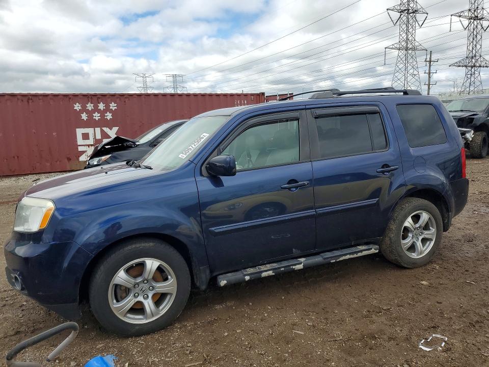 2014 Honda Pilot VIN 5FNYF4H56EB052041 COPART salvage auction — FRONT END, IL - SALVAGE CERTIFICATE, sold $2,700 on 2026-07-09 (photo 1)