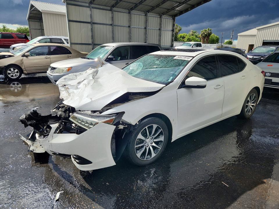 2016 Acura Tlx VIN 19UUB1F34GA015979 COPART salvage auction — FRONT END, Ca - Salvage Certificate, sold $850 on 2026-07-09 (photo 1)