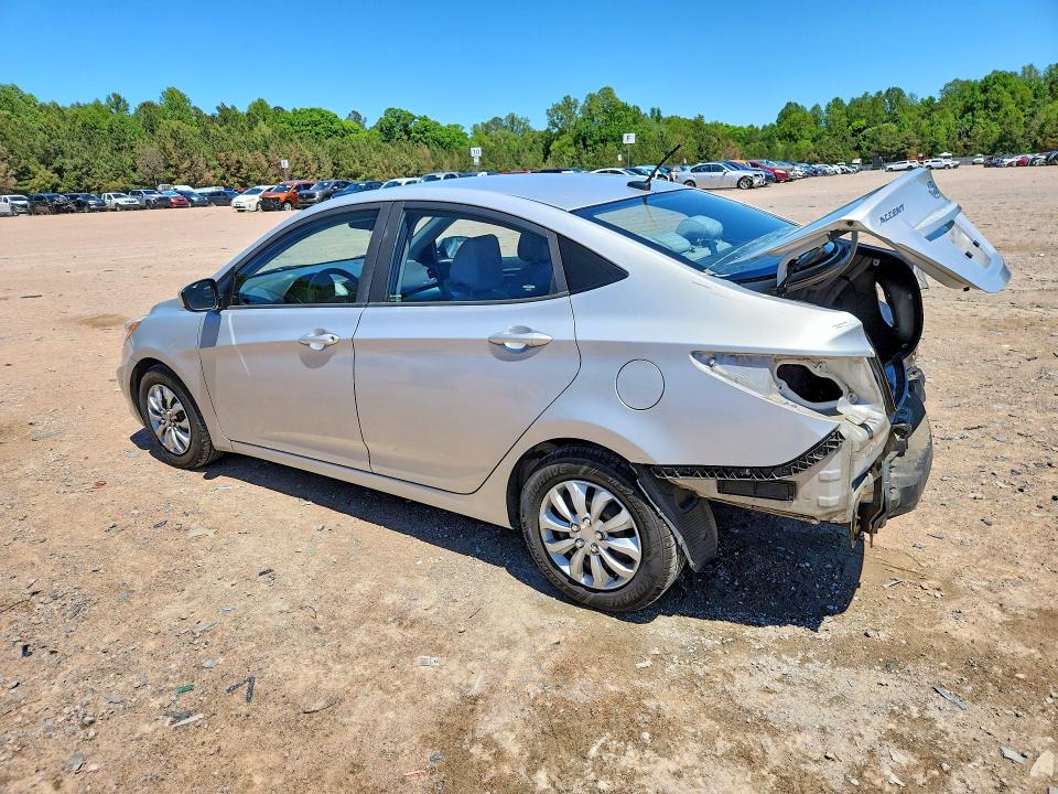 2016 Hyundai Accent VIN KMHCT4AE6GU089335 COPART salvage auction — REAR END, Va - Cert Of Title - Salvage, sold $1,000 on 2026-07-06 (photo 2)