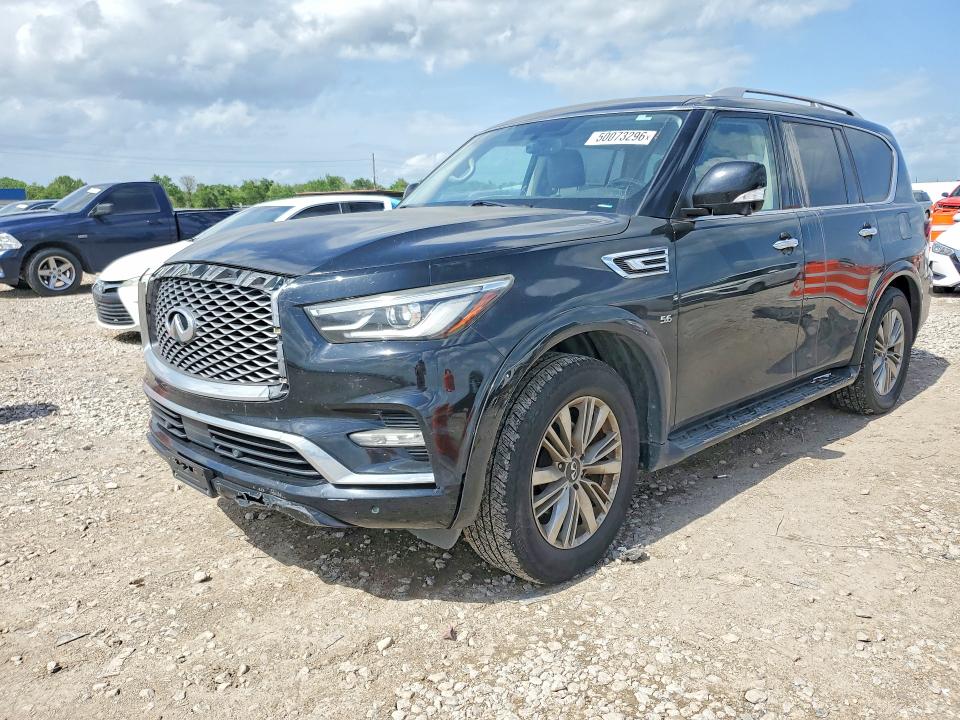 2018 Infiniti Qx80 VIN JN8AZ2NF0J9661614 COPART salvage auction — FRONT END, Tx - Salvage Vehicle Title, sold $875 on 2026-07-23 (photo 1)
