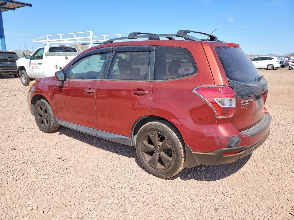 2014 Subaru Forester VIN JF2SJAEC0EH498824 COPART salvage auction — MINOR DENT/SCRATCHES, Az - Certificate Of Title, sold $625 on 2026-07-28 (photo 2)
