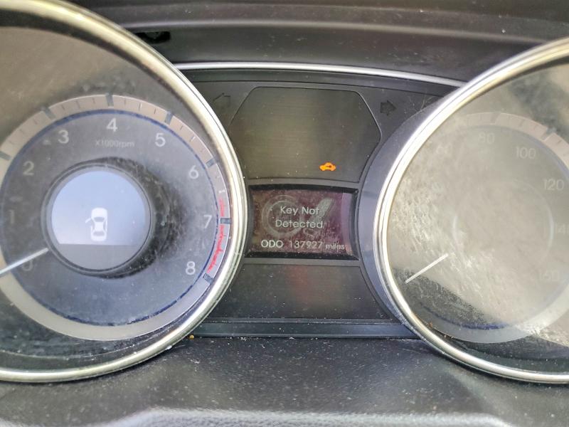 2012 Hyundai VIN 5NPEC4AC1CH461907 COPART salvage auction — FRONT END, Salvage Title, sold $575 on 2026-07-16 (photo 9)