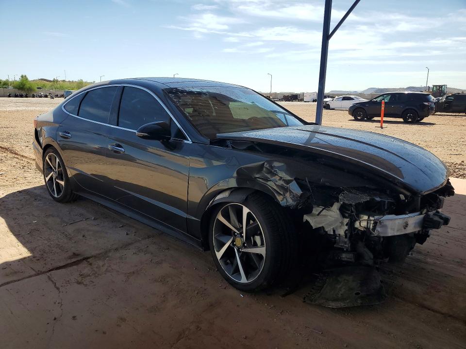 2022 Hyundai Sonata VIN KMHL44J22NA238356 COPART salvage auction — FRONT END, Id - Salvage Certificate Of Title, sold $175 on 2026-07-23 (photo 4)