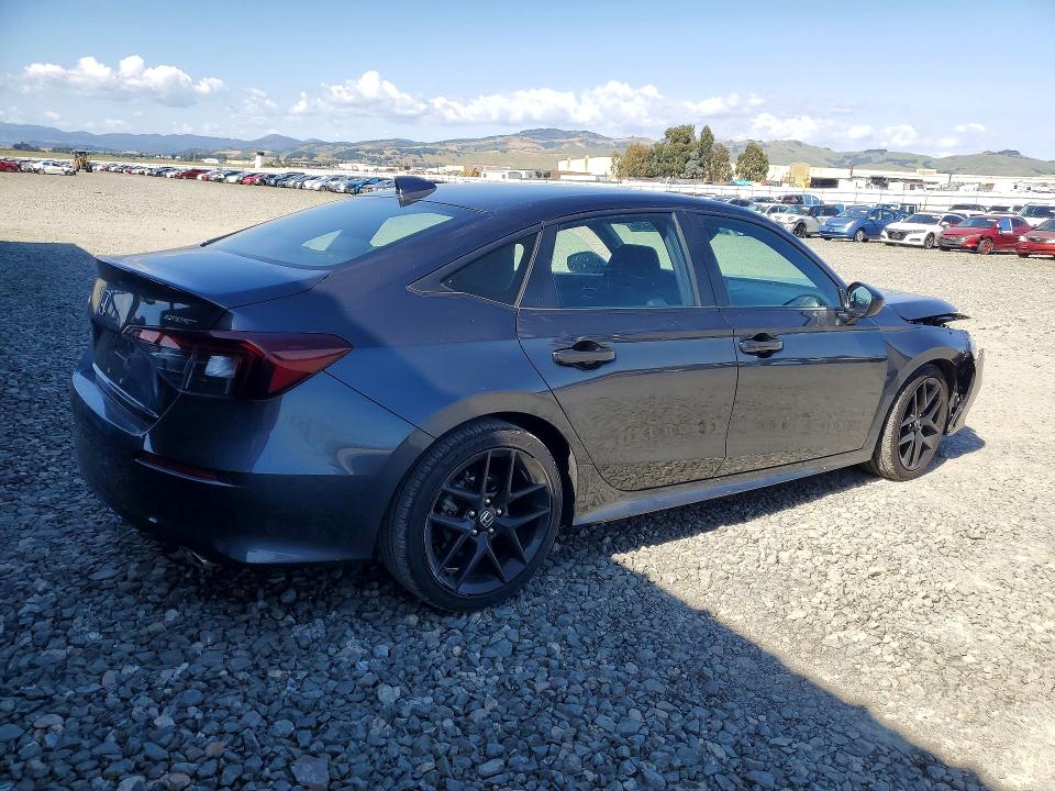 2025 Honda Civic VIN 2HGFE2F57SH517208 COPART salvage auction — FRONT END, Ca - Salvage Certificate, sold $8,600 on 2026-07-02 (photo 3)