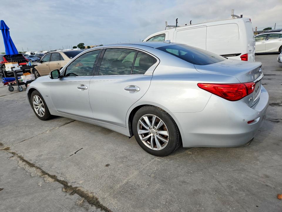 2016 Infiniti Q50 VIN JN1EV7AR5GM344264 COPART salvage auction — FRONT END, Tx - Certificate Of Title, sold $1,750 on 2026-07-06 (photo 2)