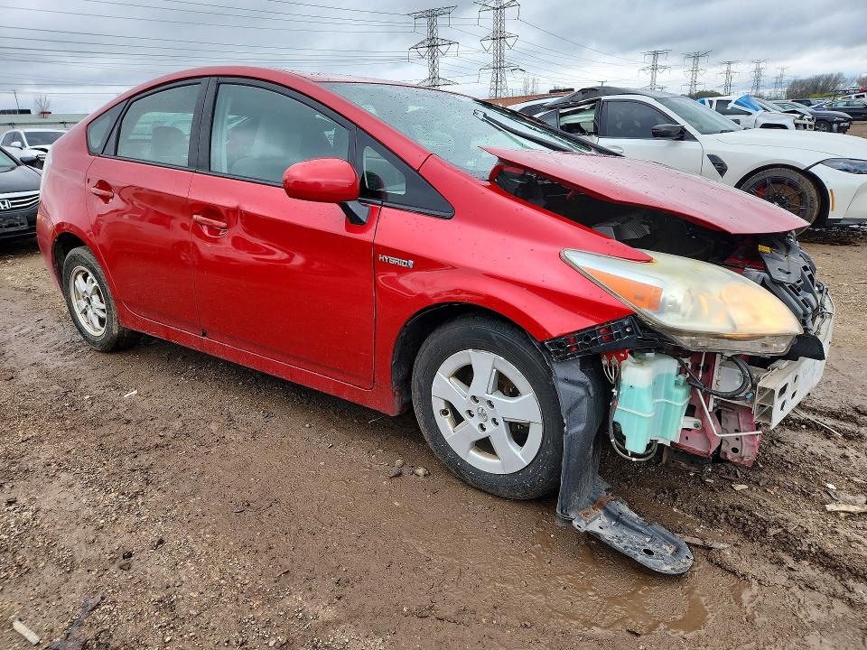 2010 Toyota Prius VIN JTDKN3DU1A0055292 COPART salvage auction — FRONT END, Il - Salvage Certificate, sold $350 on 2026-07-21 (photo 4)