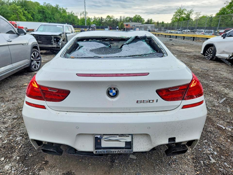 2014 BMW 6er VIN WBAYM9C58ED248075 COPART salvage auction — FRONT END, Md - Cert Of Salvage > 75% Damage, sold $225 on 2026-08-04 (photo 6)