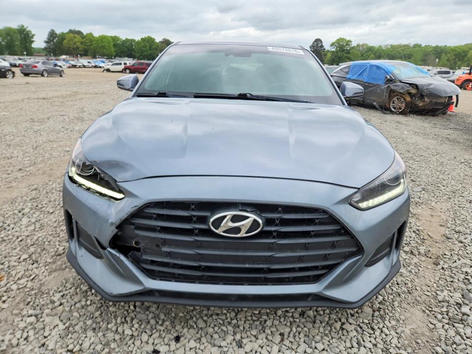 2019 Hyundai Veloster VIN KMHTG6AF6KU017374 COPART salvage auction — FRONT END, Ar - Cert Of Title-Salvage, sold $4,200 on 2026-07-06 (photo 5)