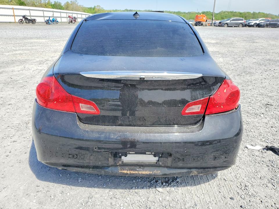 2013 Infiniti G VIN JN1CV6AP9DM721173 COPART salvage auction — ROLLOVER, Nc - Salvage Certificate Of Title, sold $350 on 2026-07-08 (photo 6)