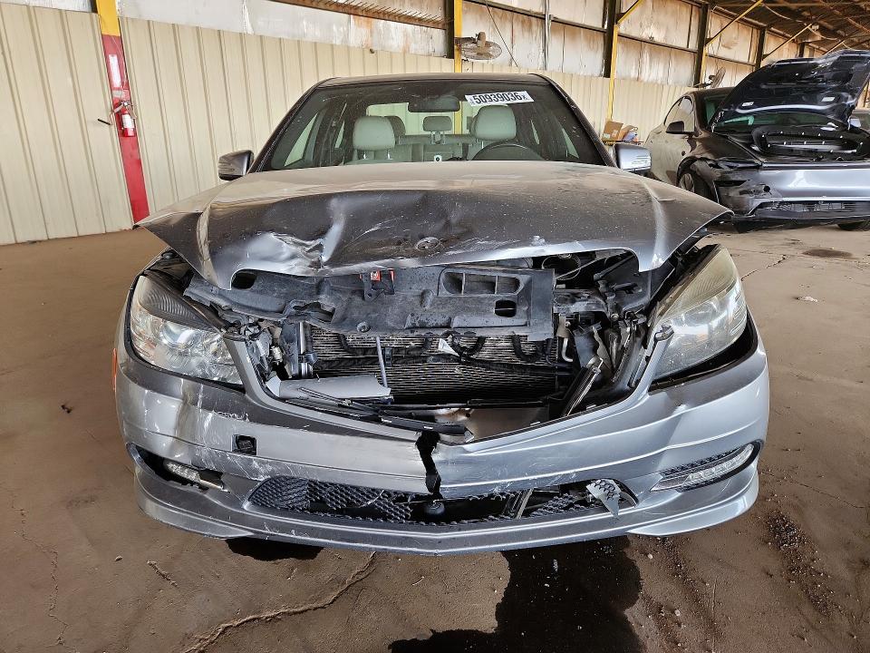 2011 Mercedes-benz C-klasse VIN WDDGF5EB1BA417022 COPART salvage auction — FRONT END, Az - Cert Of Title - Salvage, sold $500 on 2026-07-20 (photo 5)