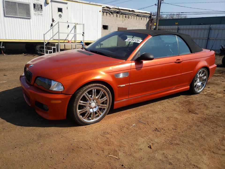 2004 BMW M3 VIN WBSBR93494PK05100 COPART salvage auction — SIDE, CT - CERT OF TITLE-PARTS ONLY SALVA, sold $5,600 on 2026-07-14 (photo 1)