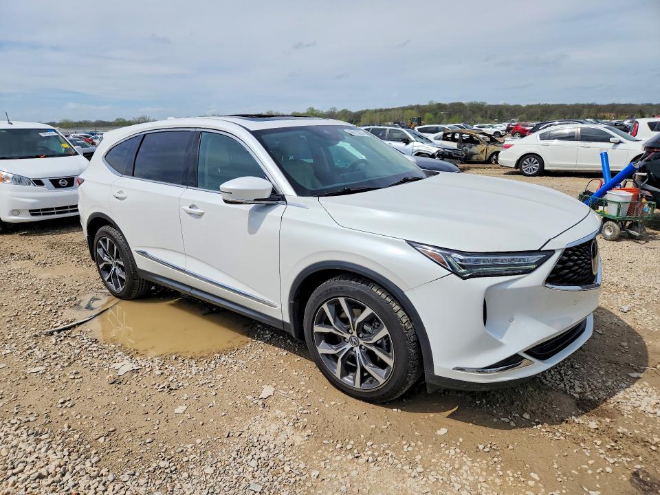 2022 Acura Mdx VIN 5J8YE1H4XNL012102 COPART salvage auction — HAIL, MO - SALVAGE CERTIFICATE OF TITLE, sold $20,200 on 2026-07-28 (photo 4)