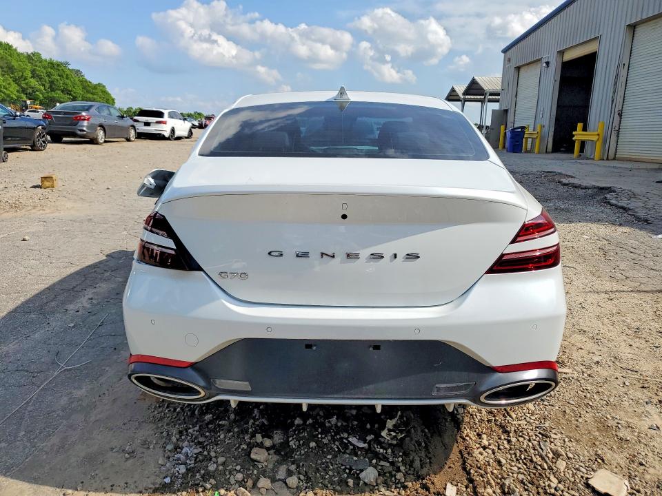 2026 Genesis G70 VIN KMTG24SC7TU165629 COPART salvage auction — FRONT END, Ga - Cert Of Title-Salvage, sold $7,600 on 2026-08-21 (photo 6)