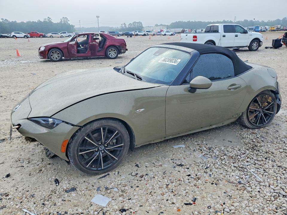 2024 Mazda Mx-5 VIN JM1NDAD74R0600797 COPART salvage auction — FRONT END, Tx - Certificate Of Title, sold $6,400 on 2026-07-21 (photo 1)