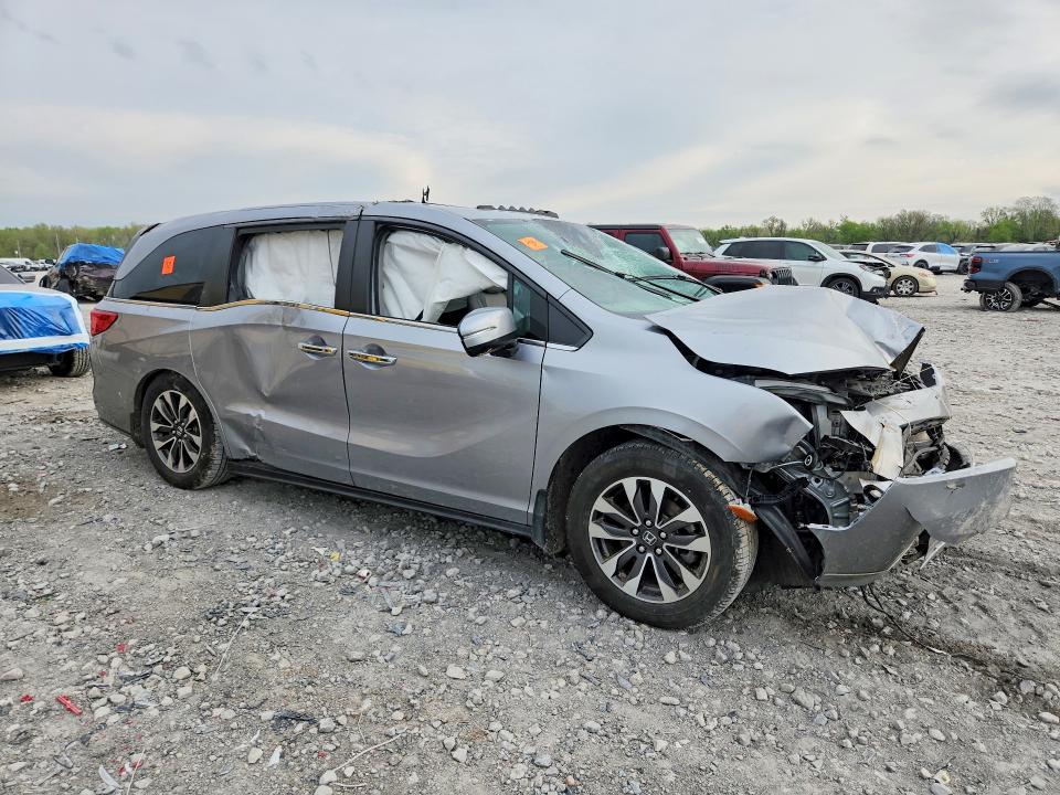 2021 Honda Odyssey VIN 5FNRL6H75MB029214 COPART salvage auction — FRONT END, Mo - Salvage Certificate Of Title, sold $2,200 on 2026-07-08 (photo 4)