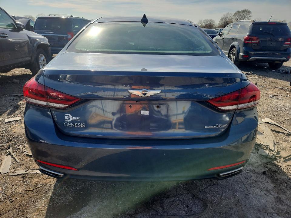 2015 Hyundai Genesis VIN KMHGN4JE7FU099141 COPART salvage auction — FRONT END, Id - Salvage Certificate Of Title, sold $1,400 on 2026-07-06 (photo 6)