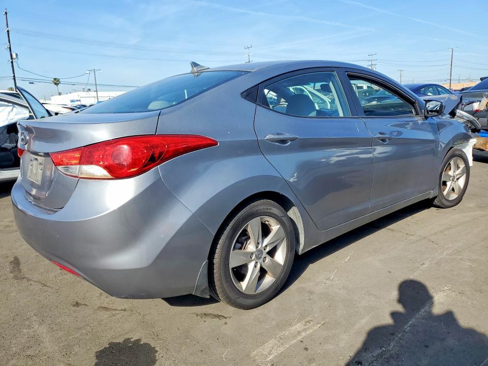 2013 Hyundai Elantra VIN KMHDH4AE0DU950266 COPART salvage auction — FRONT END, Ca - Salvage Certificate, sold $225 on 2026-07-13 (photo 3)
