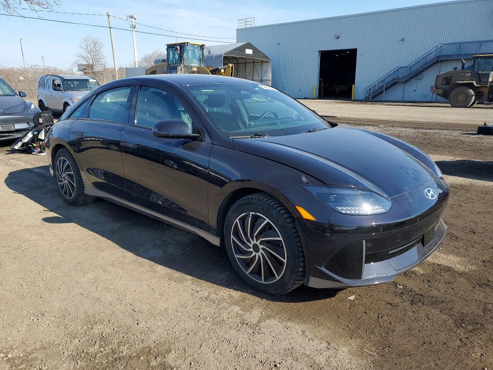 2025 Hyundai Ioniq 6 VIN KMHM34AC1SA096089 COPART salvage auction — SIDE, Qc - Gravement Accidente, sold $4,200 on 2026-07-21 (photo 4)