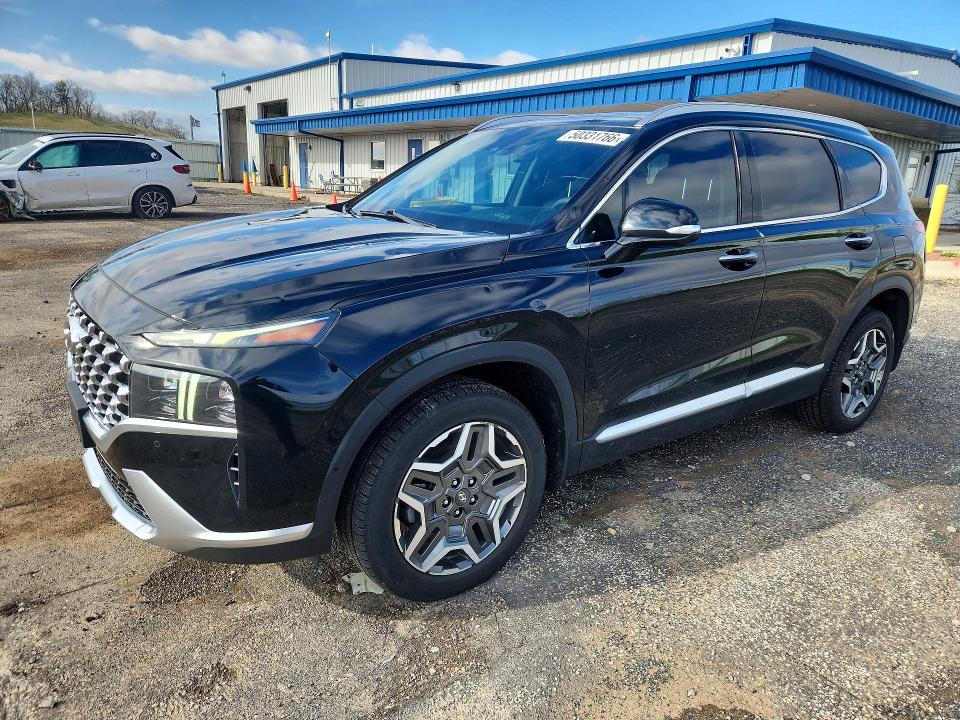 2022 Hyundai Santa fe VIN KM8S5DA16NU040944 COPART salvage auction — HAIL, Wi - Cert Of Title-Claim Paid, sold $14,900 on 2026-07-07 (photo 1)