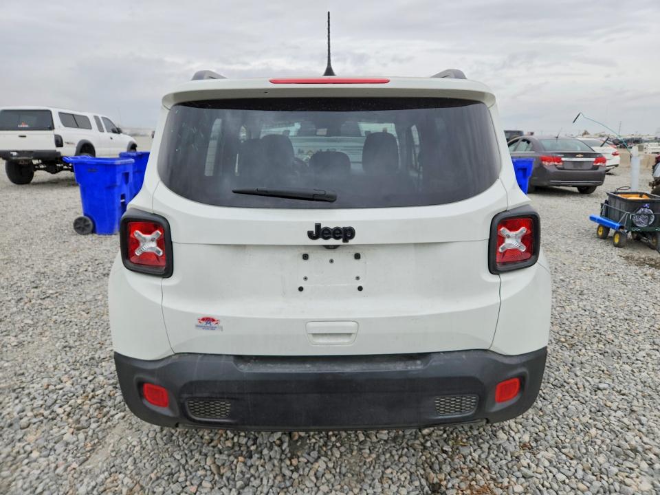 2018 Jeep Renegade VIN ZACCJABBXJPJ11260 COPART salvage auction — VANDALISM, Salvage Title, sold $2,450 on 2026-07-16 (photo 6)