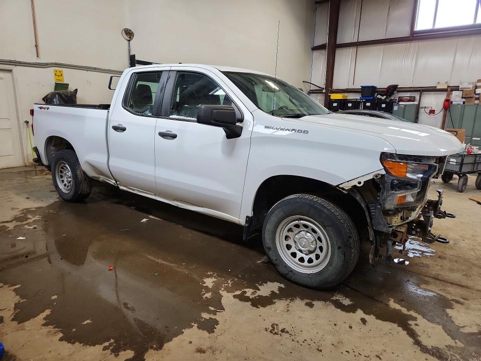 2022 Chevrolet Silverado VIN 1GCRDAEK5NZ525103 COPART salvage auction — FRONT END, Ab - Bos - Nonrepairable, sold $6,600 on 2026-07-09 (photo 4)