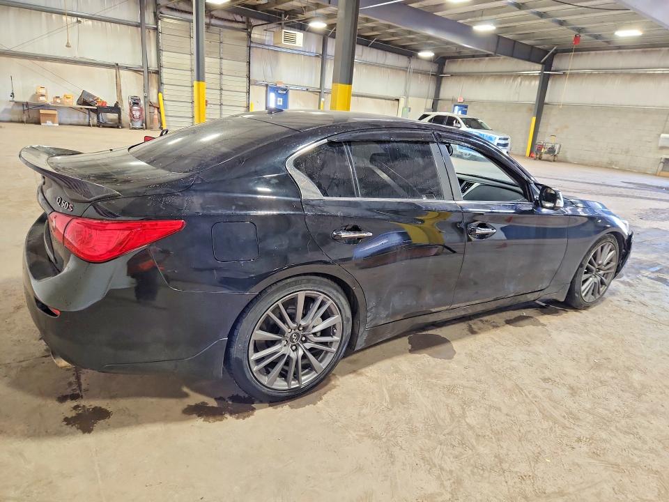 2016 Infiniti Q50 VIN JN1FV7AR6GM450145 COPART salvage auction — REAR END, Salvage Title, sold $25 on 2026-07-29 (photo 3)