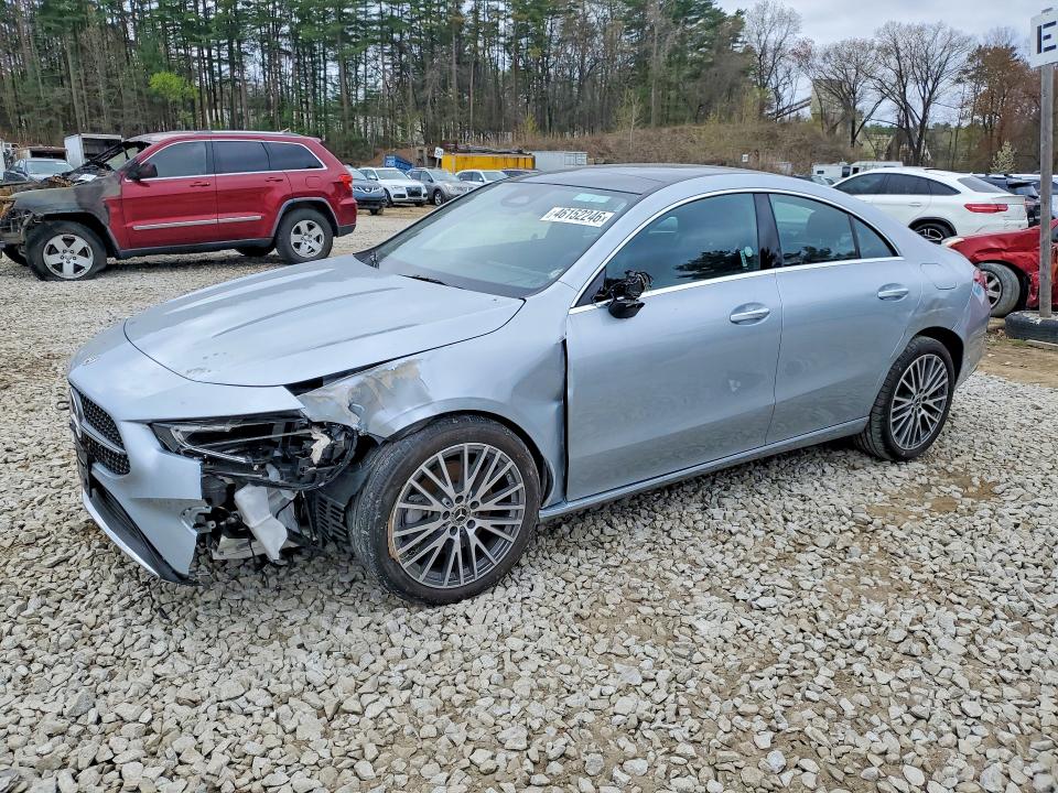 2025 Mercedes-benz Cla-class VIN W1K5J4GB0SN557925 COPART salvage auction — FRONT END, Fl - Certificate Of Destruction, sold $17,700 on 2026-07-29 (photo 1)