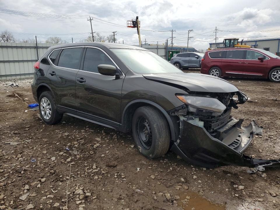 2017 Nissan Rogue VIN KNMAT2MVXHP544103 COPART salvage auction — FRONT END, Il - Salvage Certificate, sold $725 on 2026-07-10 (photo 4)