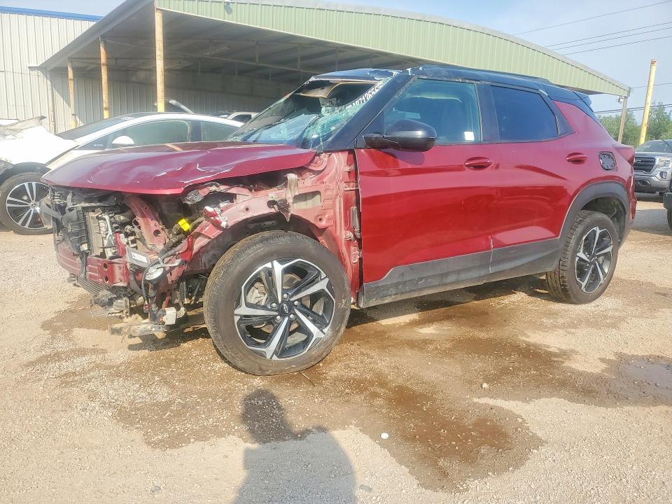 2022 Chevrolet Trailblazer VIN KL79MTSL1NB096685 COPART salvage auction — FRONT END, TX - CERTIFICATE OF TITLE, sold $150 on 2026-07-28 (photo 1)