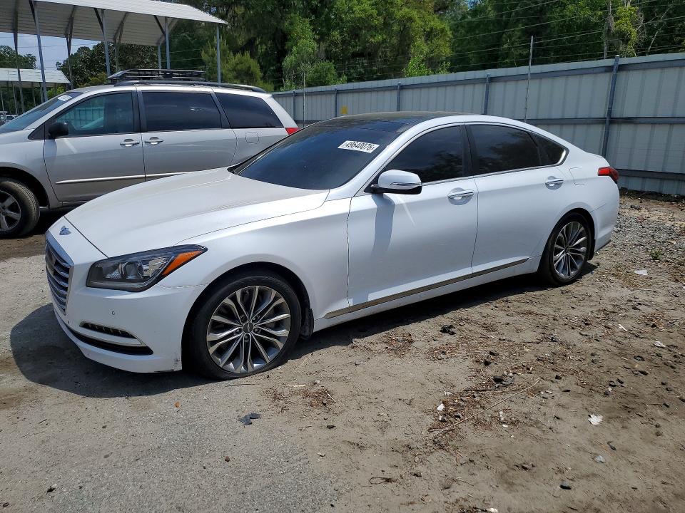 2015 Hyundai Genesis VIN KMHGN4JE3FU048185 COPART salvage auction — UNDERCARRIAGE, Ga - Cert Of Title-Salvage, sold $1,350 on 2026-07-09 (photo 1)