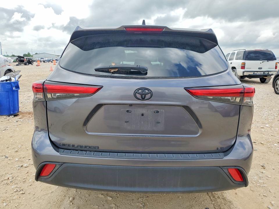 2023 Toyota Highlander VIN 5TDKDRAH8PS526499 COPART salvage auction — SIDE, Salvage Title, sold $12,900 on 2026-07-09 (photo 6)