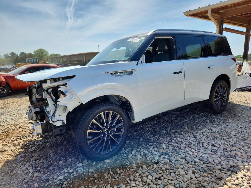 2025 Infiniti VIN JN8AZ3CC2S9604718 COPART salvage auction — FRONT END, Al - Cert Of Title-Salvage Title, sold $57,500 on 2026-08-12 (photo 1)