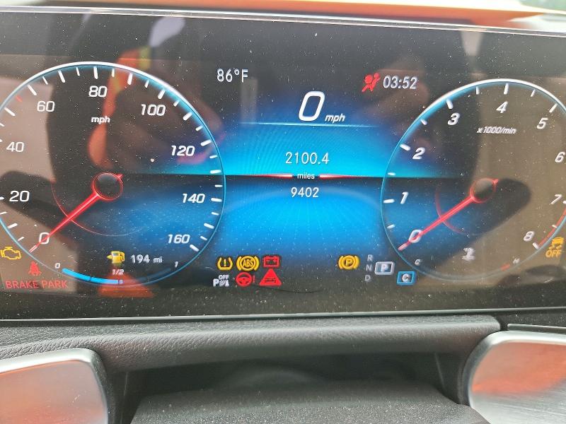 2023 Mercedes-benz Glb VIN W1N4M4GB8PW319246 COPART salvage auction — FRONT END, Tx - Salvage Vehicle Title, sold $7,900 on 2026-07-20 (photo 9)