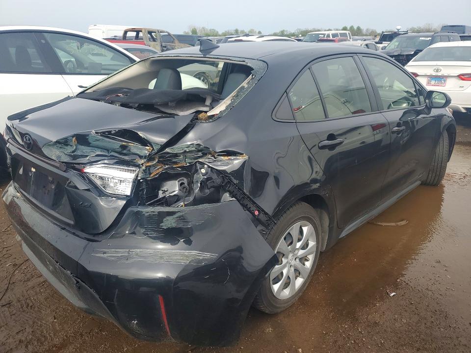 2022 Toyota Corolla VIN JTDEPMAE5NJ201252 COPART salvage auction — REAR END, Il - Salvage Certificate, sold $4,150 on 2026-07-07 (photo 3)