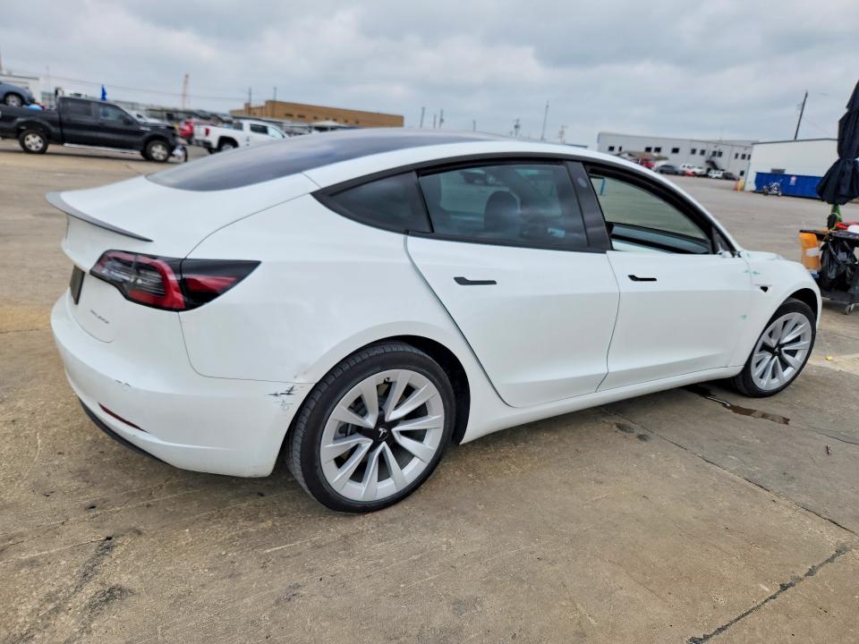 2022 Tesla Model 3 VIN 5YJ3E1EB8NF270259 COPART salvage auction — FRONT END, Tx - Certificate Of Title, sold $13,900 on 2026-07-02 (photo 3)