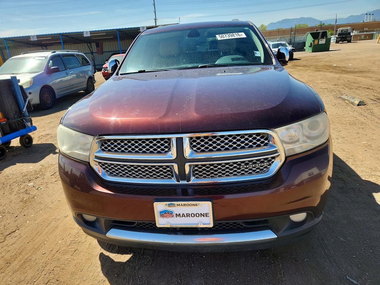 2012 Dodge Durango VIN 1C4SDJETXCC159312 COPART salvage auction — Mechanical, CO - DIS/DLR/EXP ONLY CLEAN TITLE, sold $275 on 2026-07-01 (photo 5)