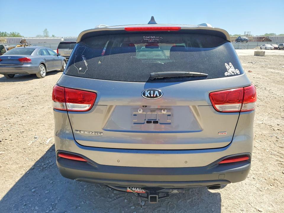 2017 Kia Sorento VIN 5XYPG4A38HG215612 COPART salvage auction — ROOF, Ks - Cert Of Title-Salvage, sold $2,350 on 2026-07-09 (photo 6)