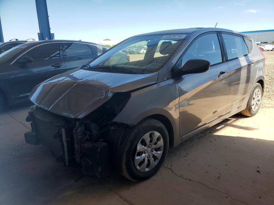 2017 Hyundai Accent VIN KMHCT5AE3HU359256 COPART salvage auction — FRONT END, Salvage Title, sold $1,300 on 2026-07-14 (photo 1)