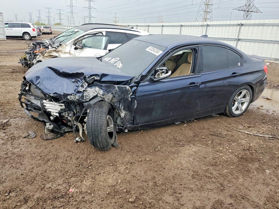 2015 BMW 3er VIN WBA3C3C50FP663580 — COPART salvage auction photo