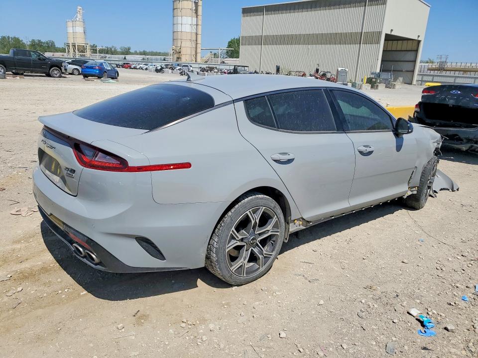 2021 Kia Stinger VIN KNAE15LA6M6094986 COPART salvage auction — FRONT END, Mo - Salvage Certificate Of Title, sold $3,100 on 2026-07-21 (photo 3)