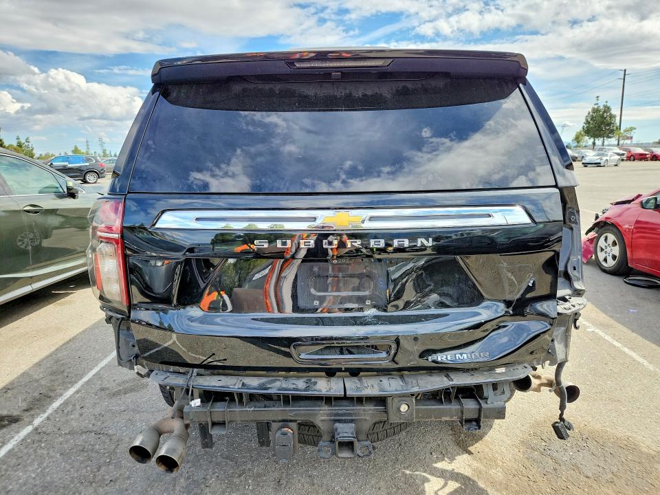 2022 Chevrolet Suburban VIN 1GNSCFKDXNR119011 COPART salvage auction — REAR END, Ca - Salvage Certificate, sold $13,100 on 2026-07-02 (photo 6)