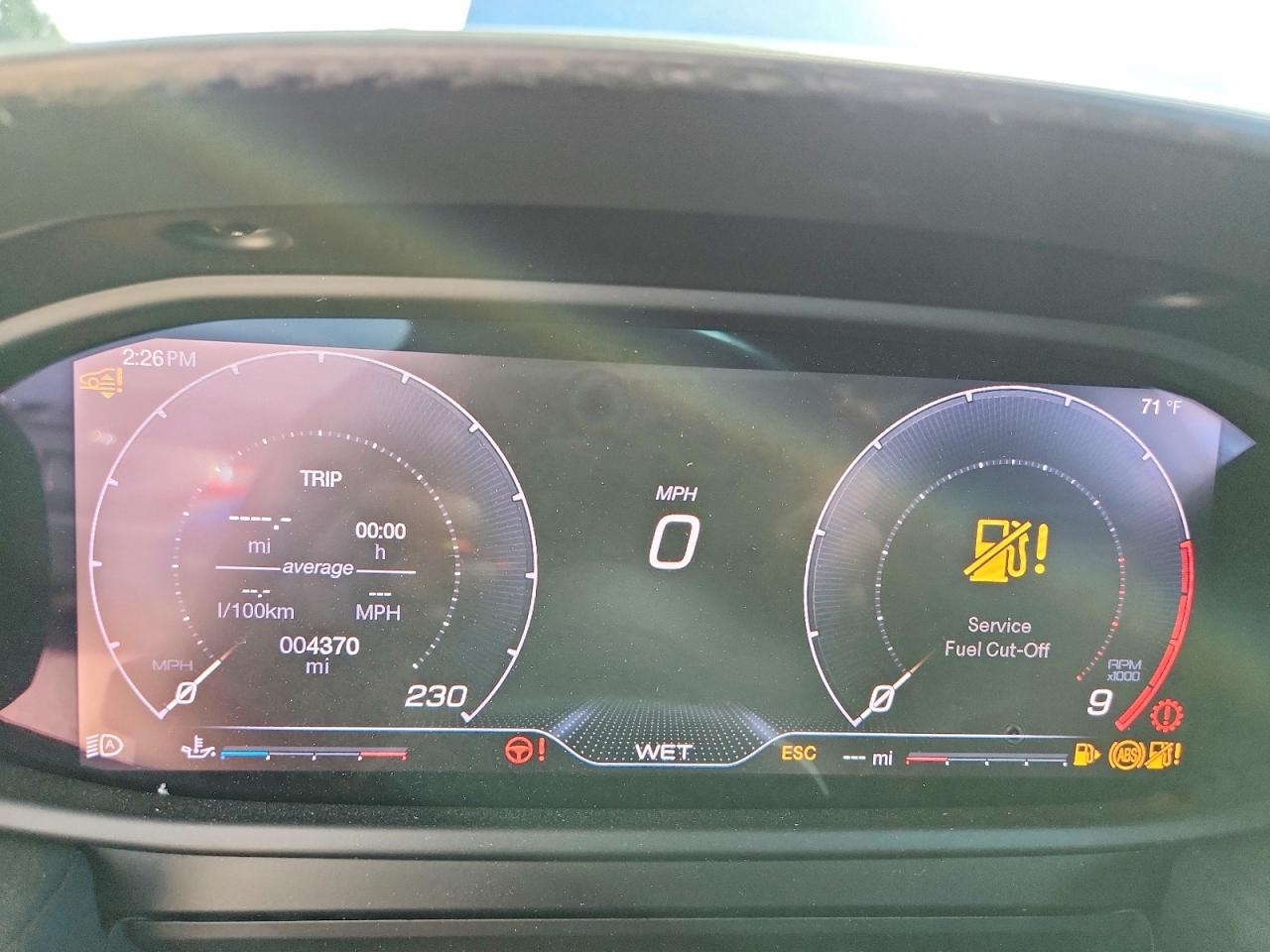 2023 Maserati MC20 VIN ZAMBMRAB9P0422078 COPART salvage auction — Front End, Sc - Salvage Title, sold $51,500 on 2026-08-18 (photo 9)