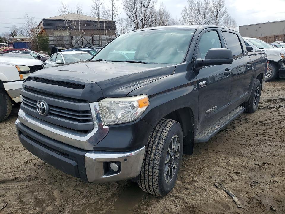 2014 Toyota Tundra VIN 5TFDY5F15EX390678 COPART salvage auction — REAR END, ON - PERMIT NO BRAND - UNFIT, sold $4,450 on 2026-07-28 (photo 1)