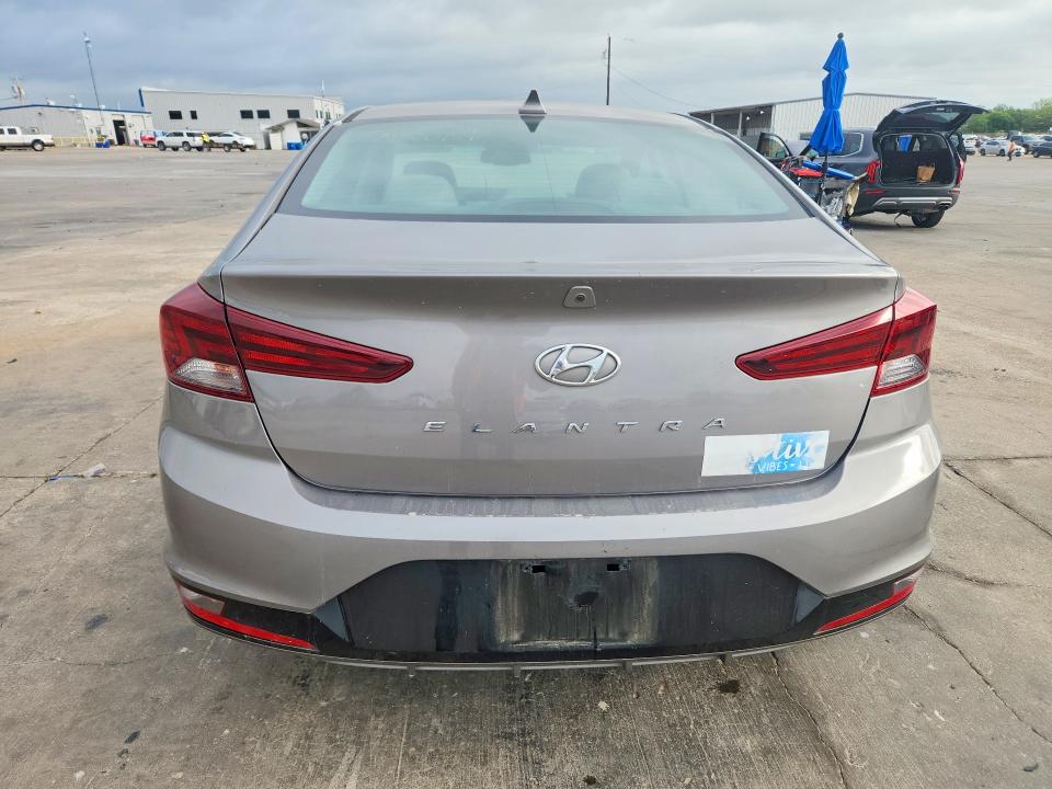 2020 Hyundai Elantra VIN KMHD84LF0LU073704 COPART salvage auction — FRONT END, Tx - Salvage Vehicle Title, sold $2,300 on 2026-07-02 (photo 6)