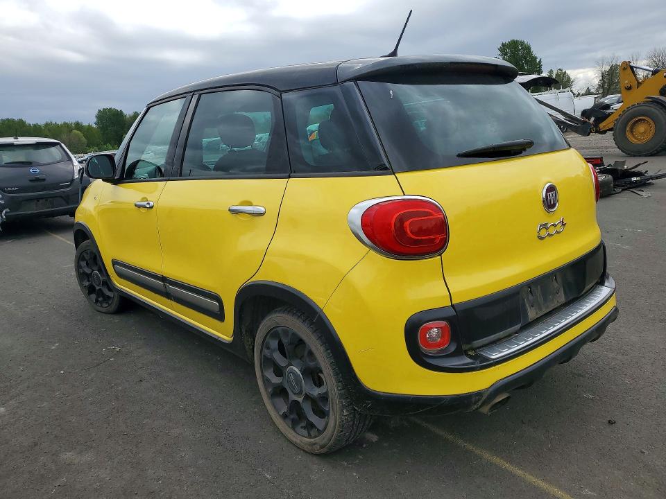 2015 Fiat 500 VIN ZFBCFADH5FZ031589 COPART salvage auction — VANDALISM, Or - Salvage Title Certificate, sold $875 on 2026-07-06 (photo 2)