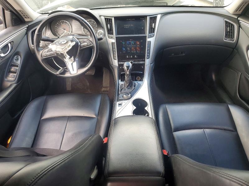 2021 Infiniti Q50 VIN JN1EV7BPXMM706033 COPART salvage auction — FRONT END, Ca - Salvage Certificate, sold $3,350 on 2026-07-14 (photo 8)