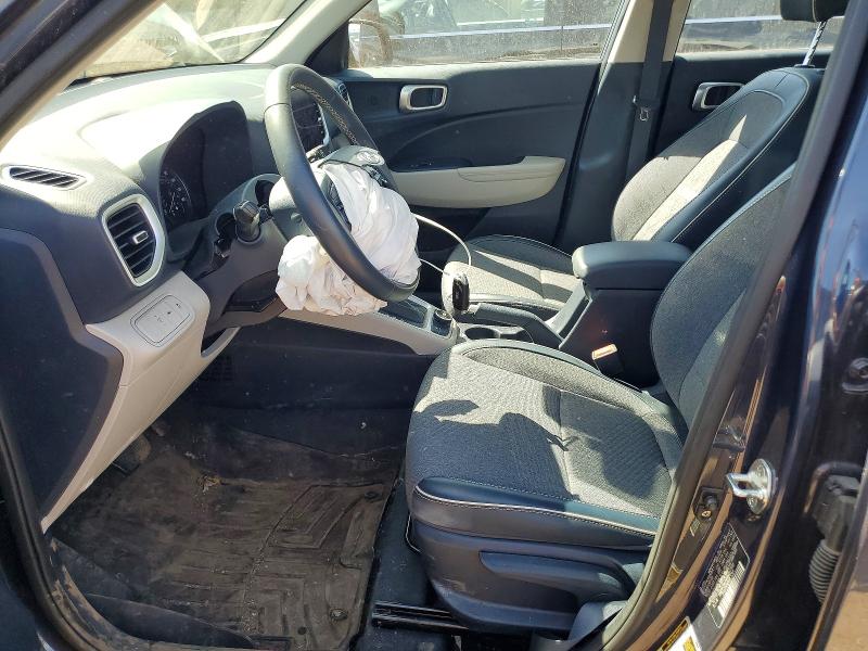 2022 Hyundai Venue VIN KMHRC8A32NU207992 COPART salvage auction — FRONT END, Il - Salvage Certificate, sold $4,550 on 2026-07-02 (photo 7)