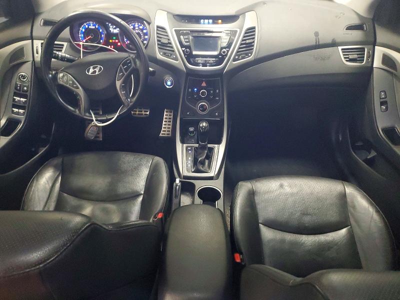 2014 Hyundai Elantra VIN KMHDH4AH2EU150239 COPART salvage auction — WATER/FLOOD, Mi - Cert Of Title-Flood Vehicle, sold $950 on 2026-07-08 (photo 8)
